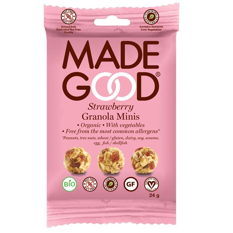 Made Good Granola minis strawberry bio (24 gr) Top Merken Winkel